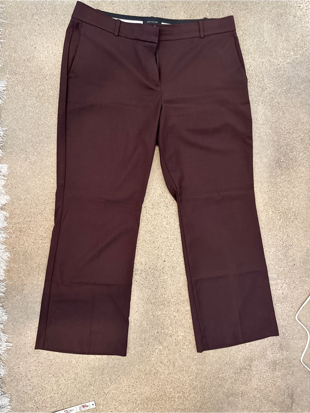 Ann Taylor The Jayne Straight-Leg Brown Pants